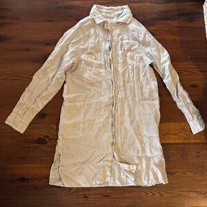 CP Shades Light Tan Linen Shirt